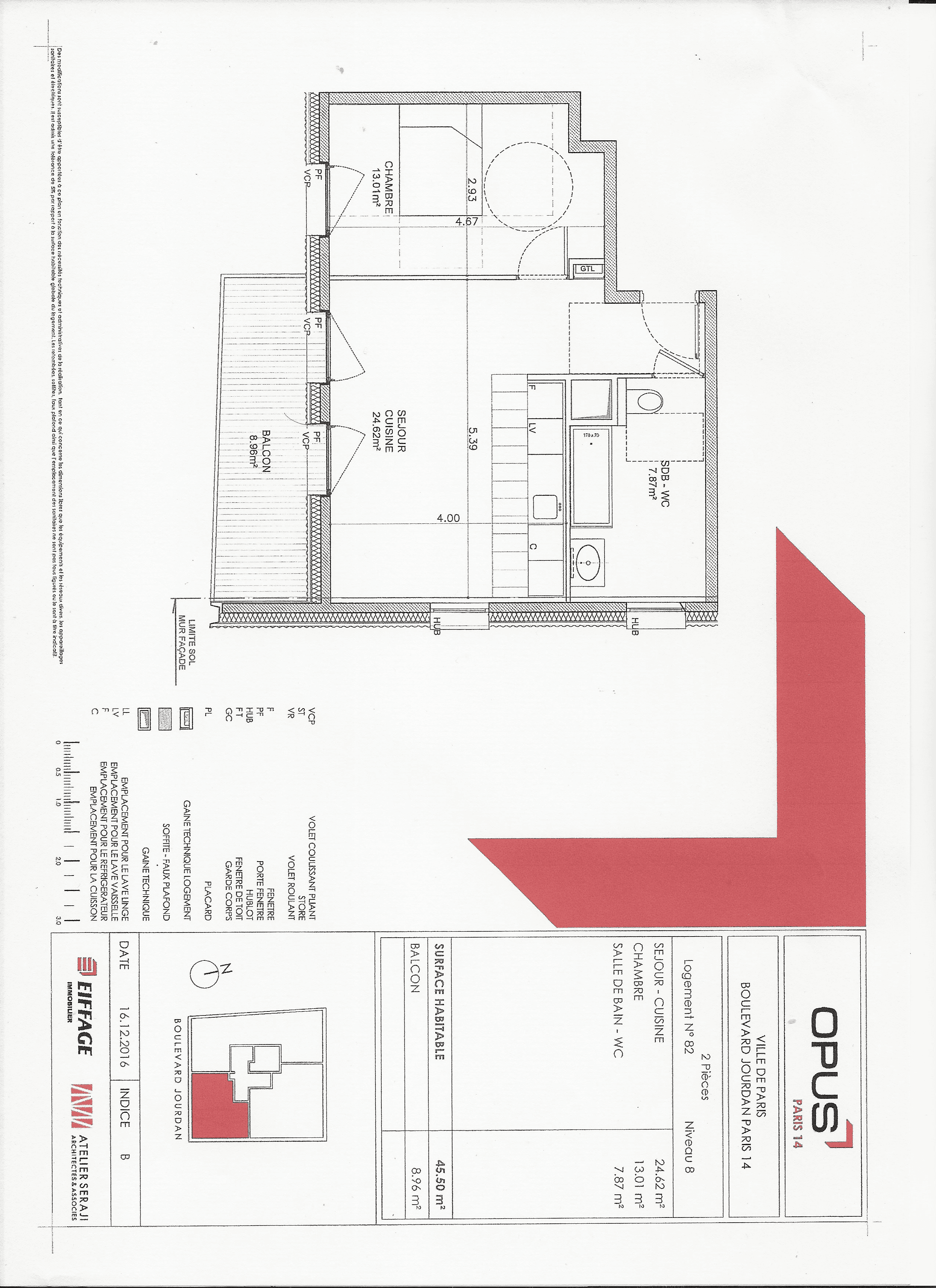 Vente appartement 2pièces 46 m2 Paris 14e - Photo 10