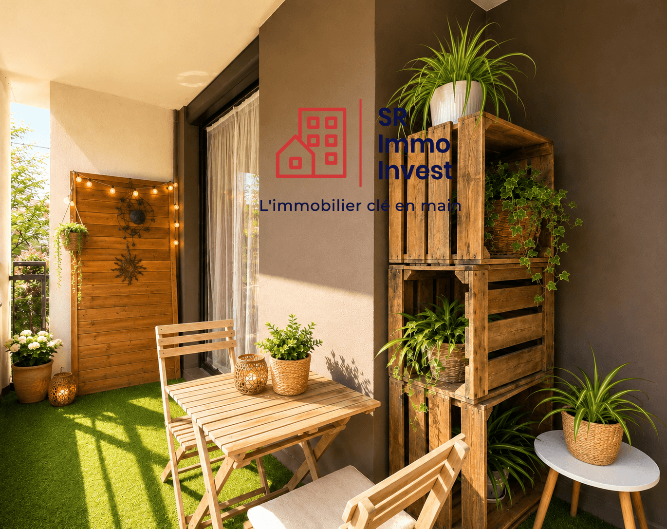 T2 43m2, balcon de 8 m², garage boxé - Villeurbanne Gratte-Ciel