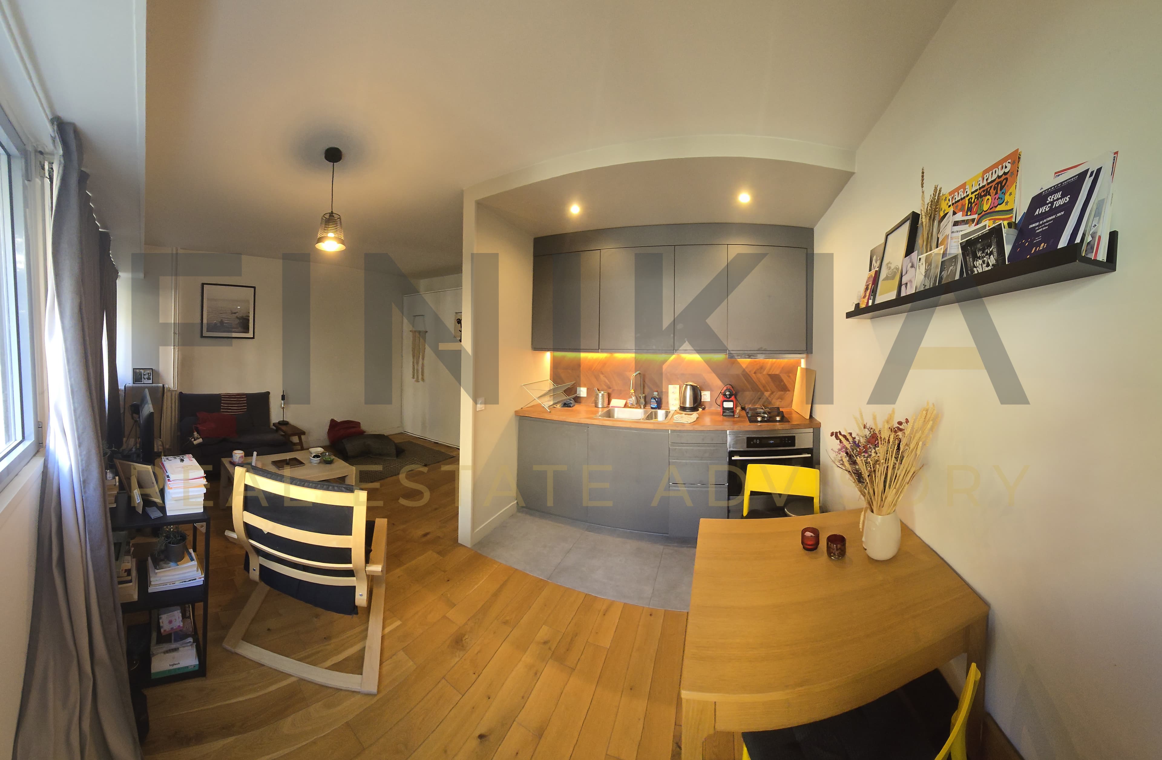 Studio loué meublé, 26,71 m², 2e étage avec ascenseur, cave - Photo 2
