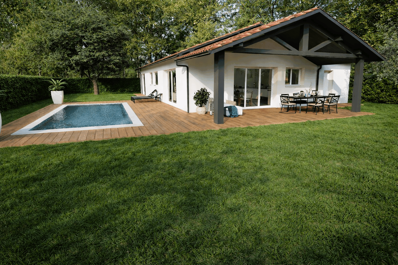 Terrain plat sans nuisance, viabilisé et proche d'Ascain - Photo 2