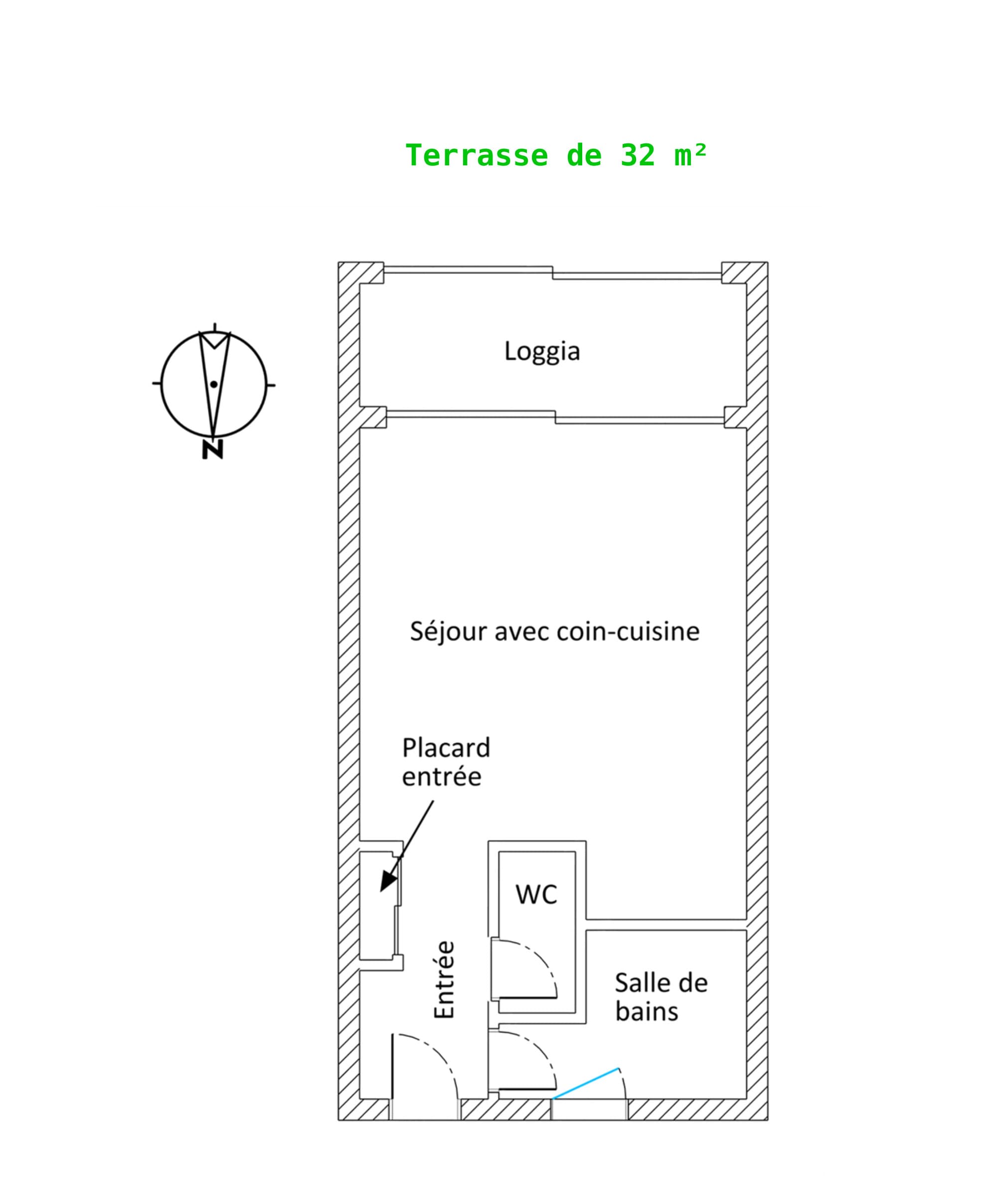 Studio 30 m² avec terrasse de 32 m² - RDC/1 - Photo 9