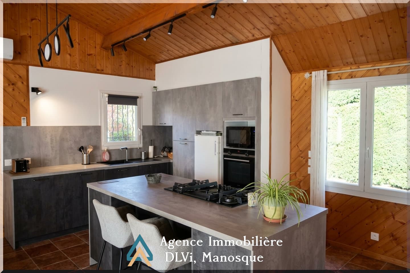 Maison à ossature bois de plain-pied - Garage + Piscine