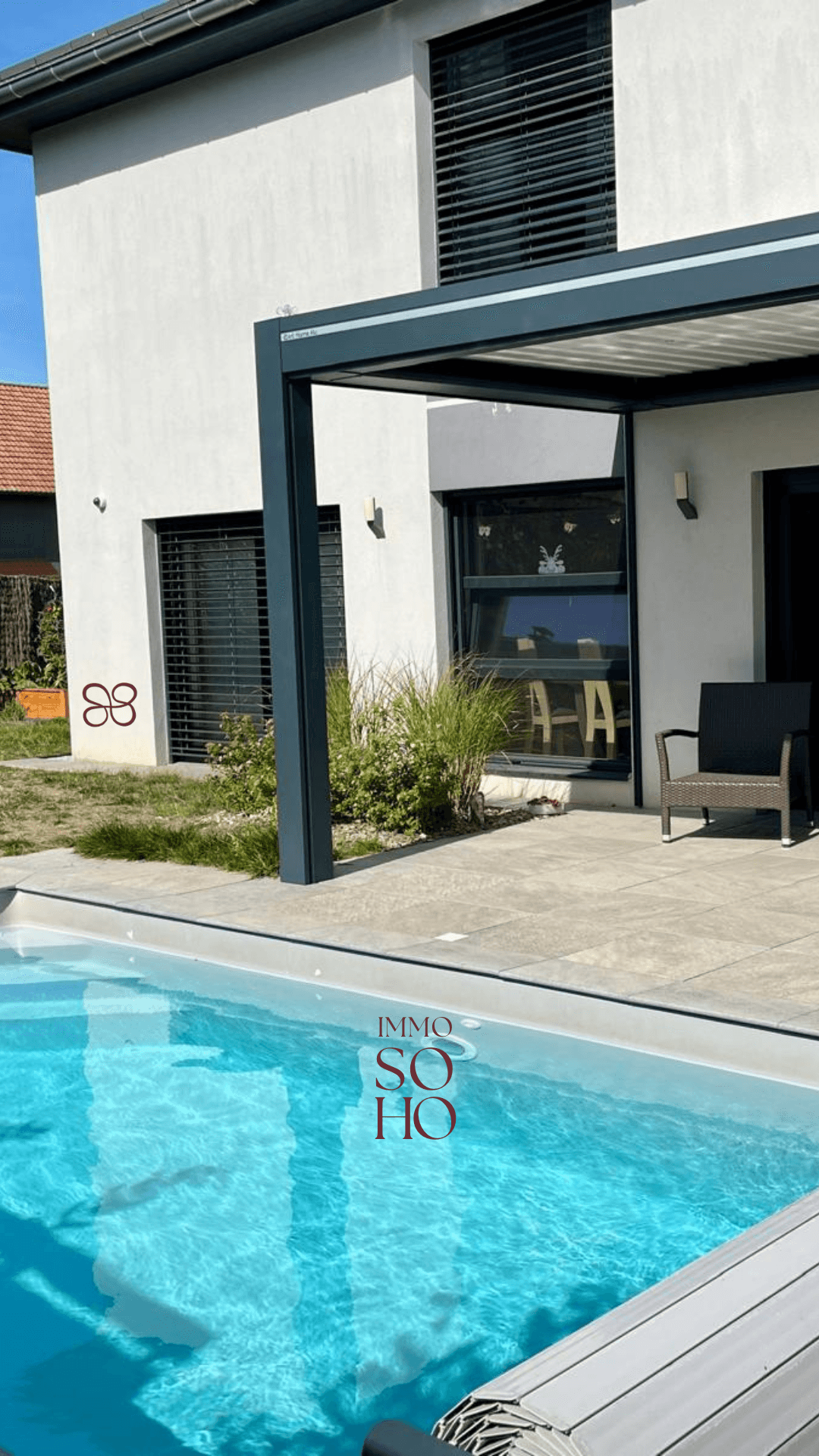 Maison 6 pièces 163m2 Jardin 600m2 Piscine 68 GUEWENHEIM