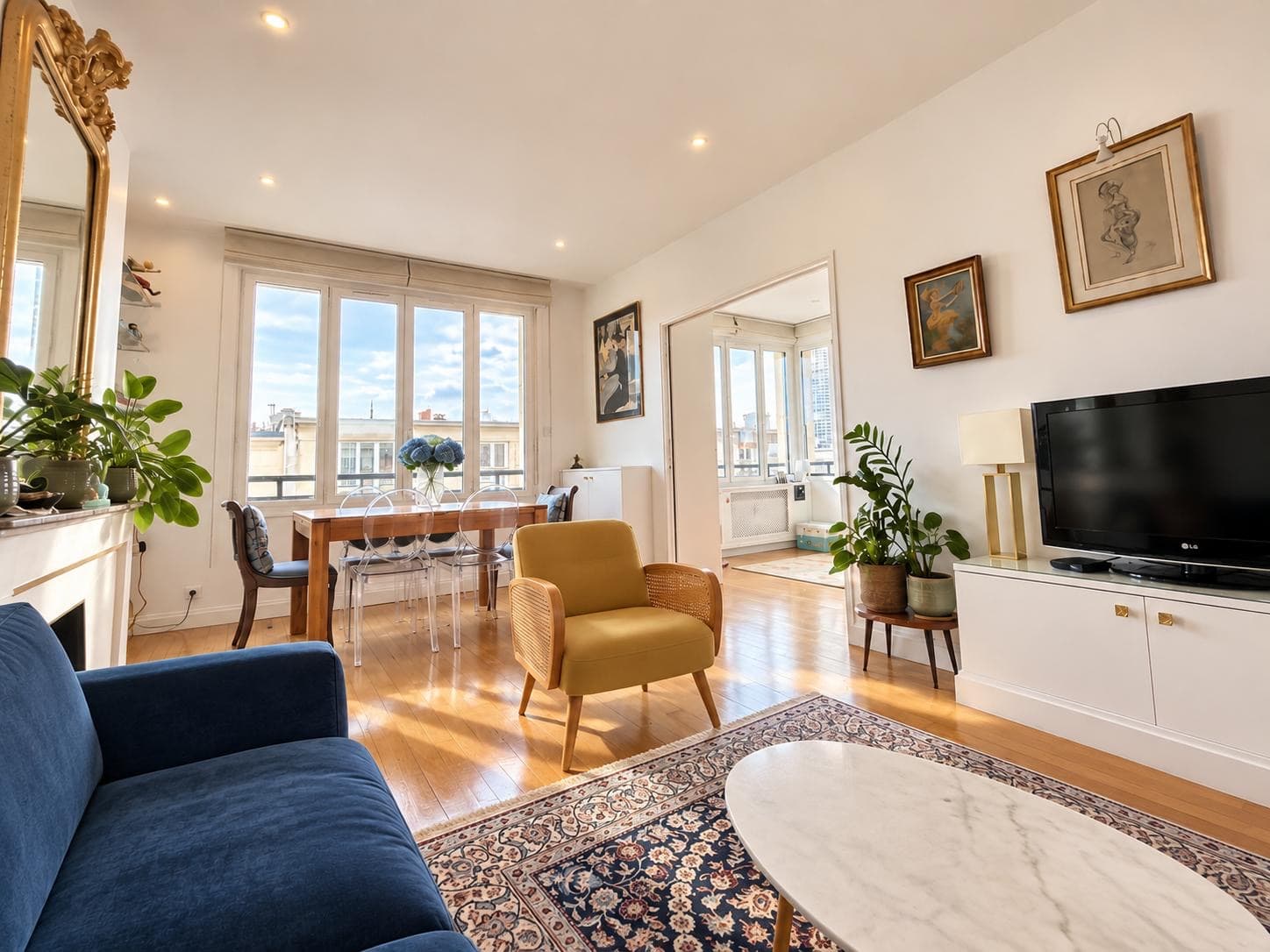 Neuilly Saint-James - appartement baigné de lumière, vue dégagée - Photo 4
