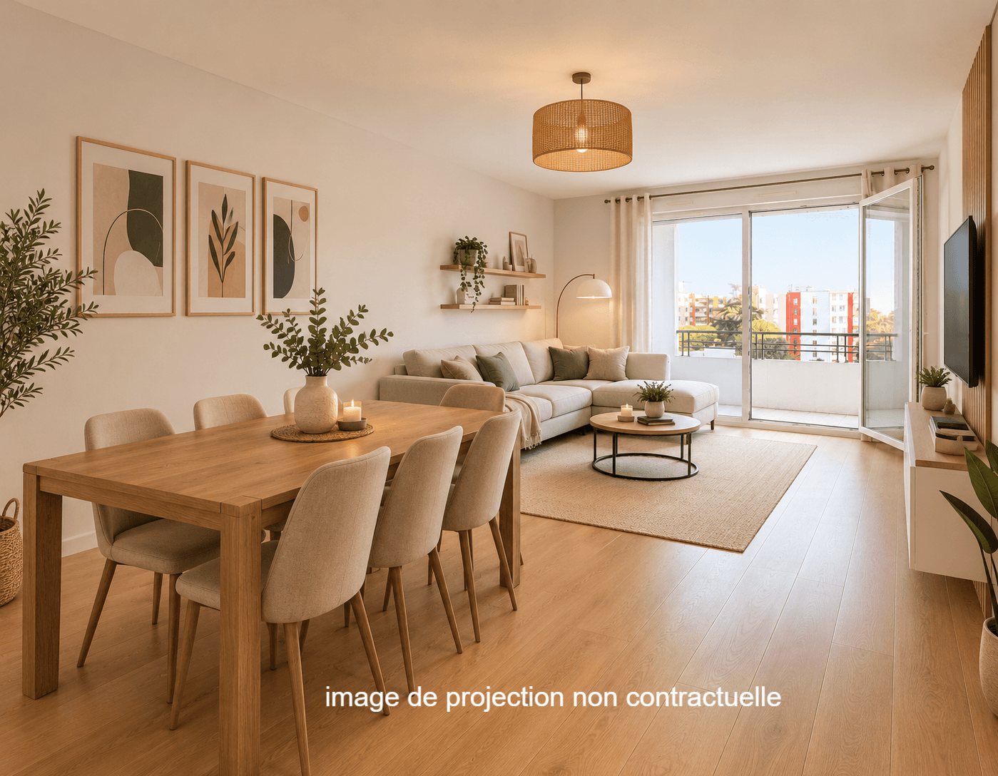 T3 71 m², 2 Balcons, vue dégagée, parking, Villeurbanne - Photo 3