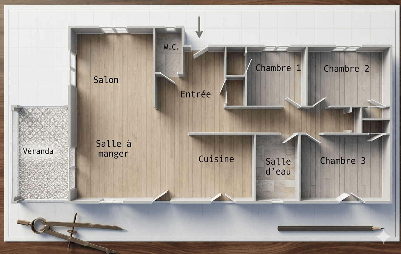 Maison plain-pied 106 m², 3 ch + garage + cave 44 m² - Photo 10